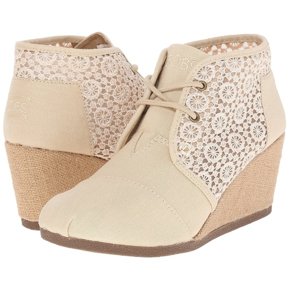 skechers bobs wedge bootie